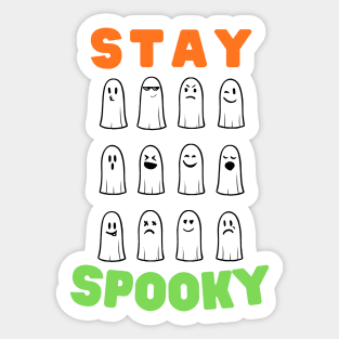 Stay Spooky -cute halloween ghosts Sticker